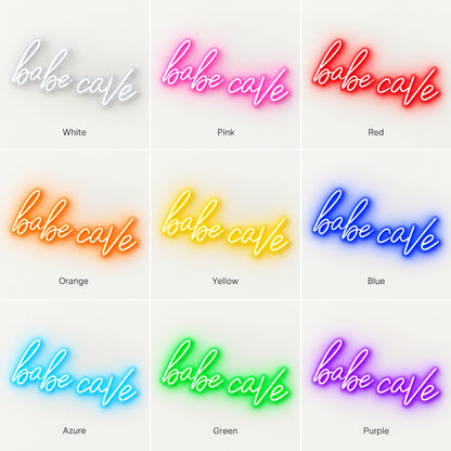 Babe Cave LED Neon Sign - nine-color grid
