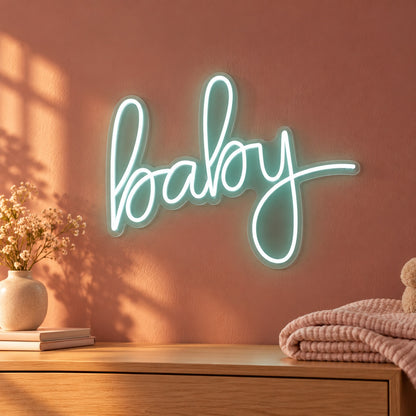 Baby LED Neon Sign - advertising view