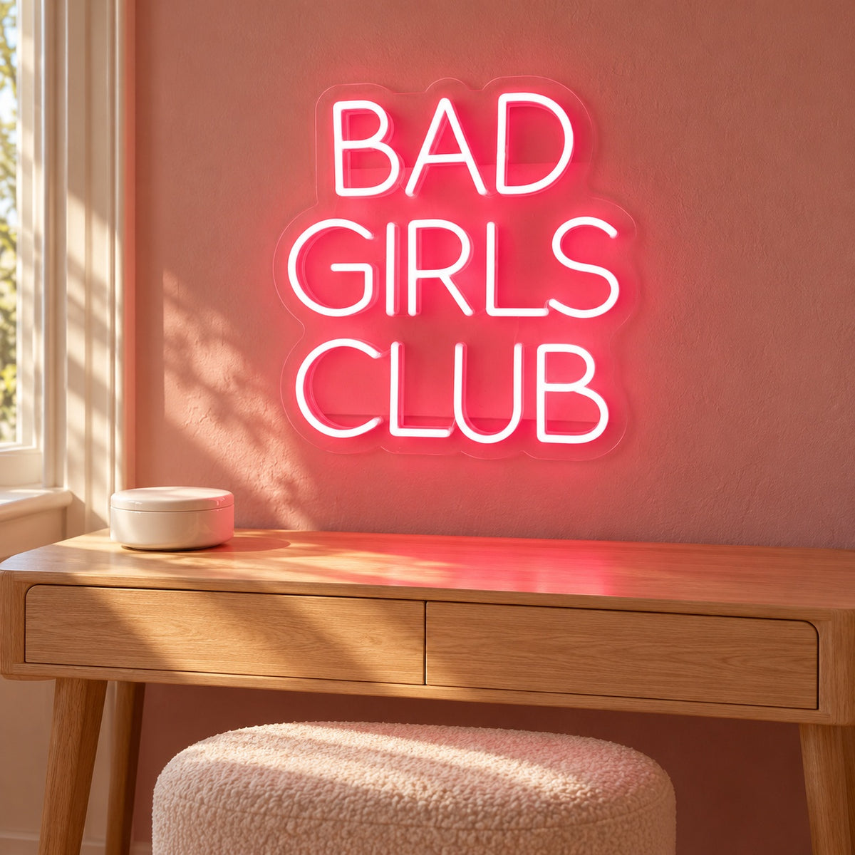 Bad Girls Club LED Neon Sign - lifestyle view