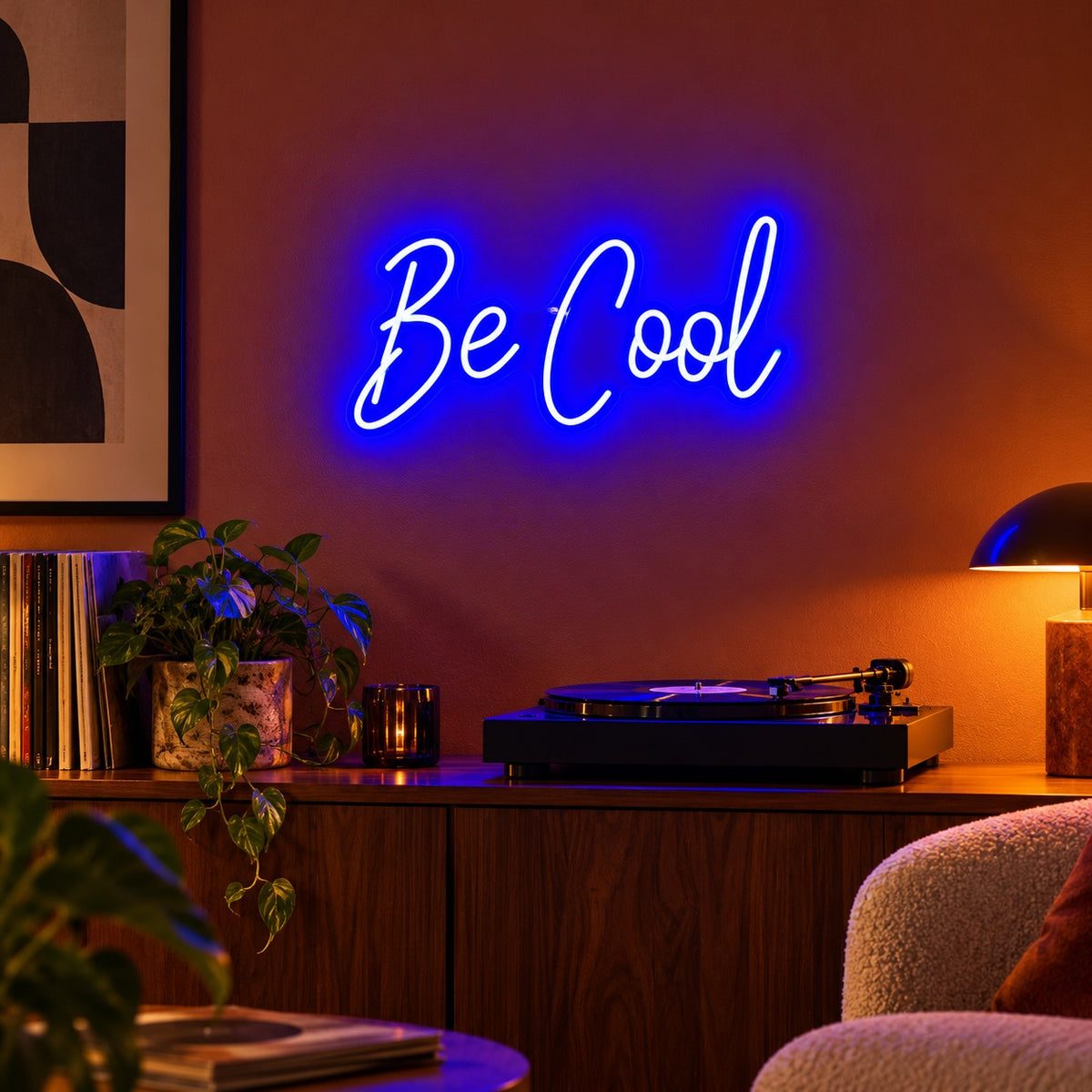 Be Cool LED Neon Sign - advertising view