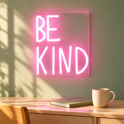 Be Kind LED Neon Sign - lifestyle view
