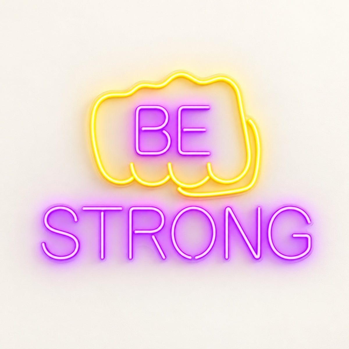 Be Strong LED Neon Sign - natural light view