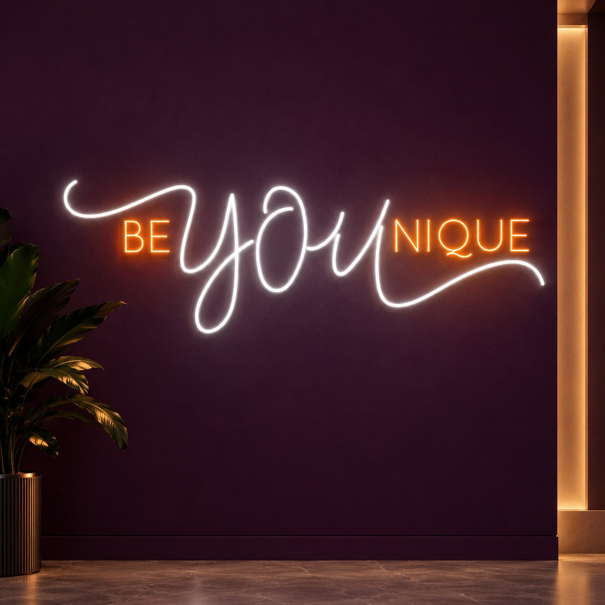 Be You Nique LED Neon Sign - product hero