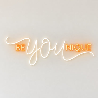 Be You Nique LED Neon Sign - natural light view