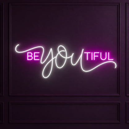 Be You Tiful LED Neon Sign - product hero
