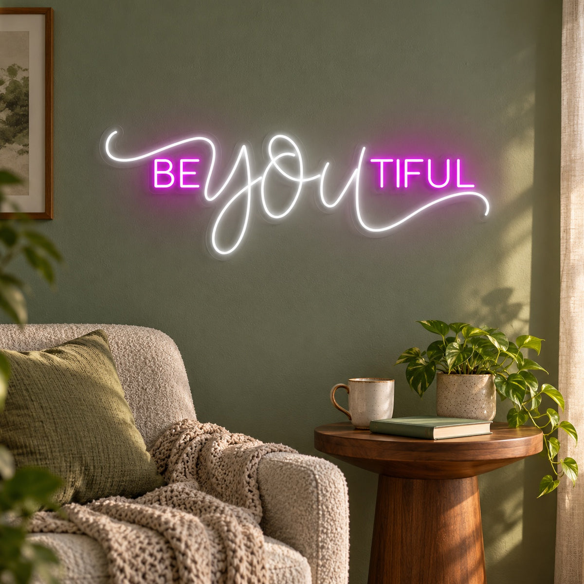 Be You Tiful LED Neon Sign - lifestyle view