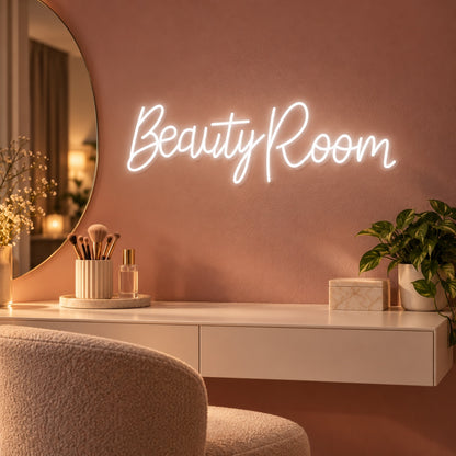 Beauty Room LED Neon Sign - advertising view