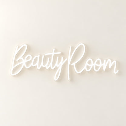 Beauty Room LED Neon Sign - natural light view