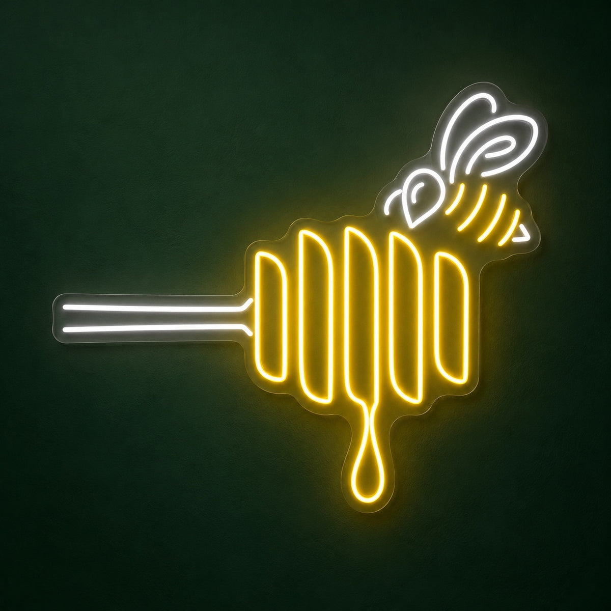 Bee Honey Dipper LED Neon Sign - product hero