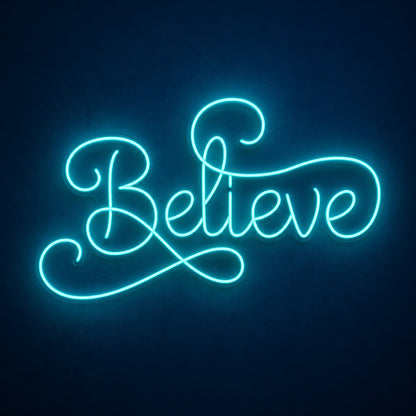 Believe LED Neon Sign - product hero