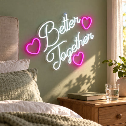 Better Together LED Neon Sign - lifestyle view