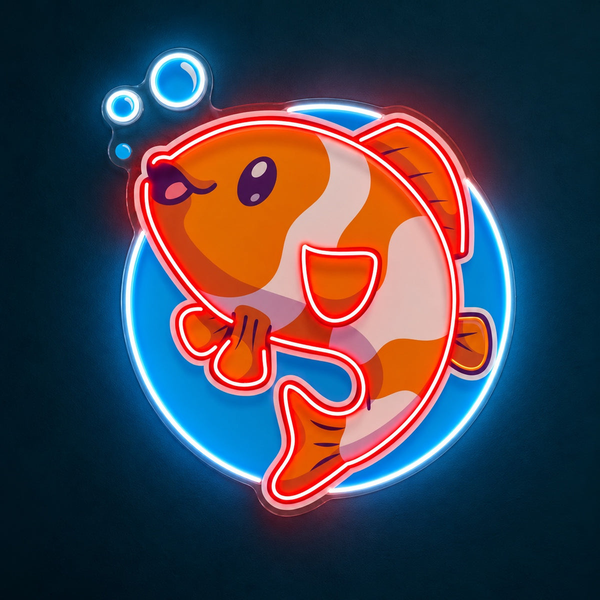 Cartoon Clownfish LED Neon Sign - product hero