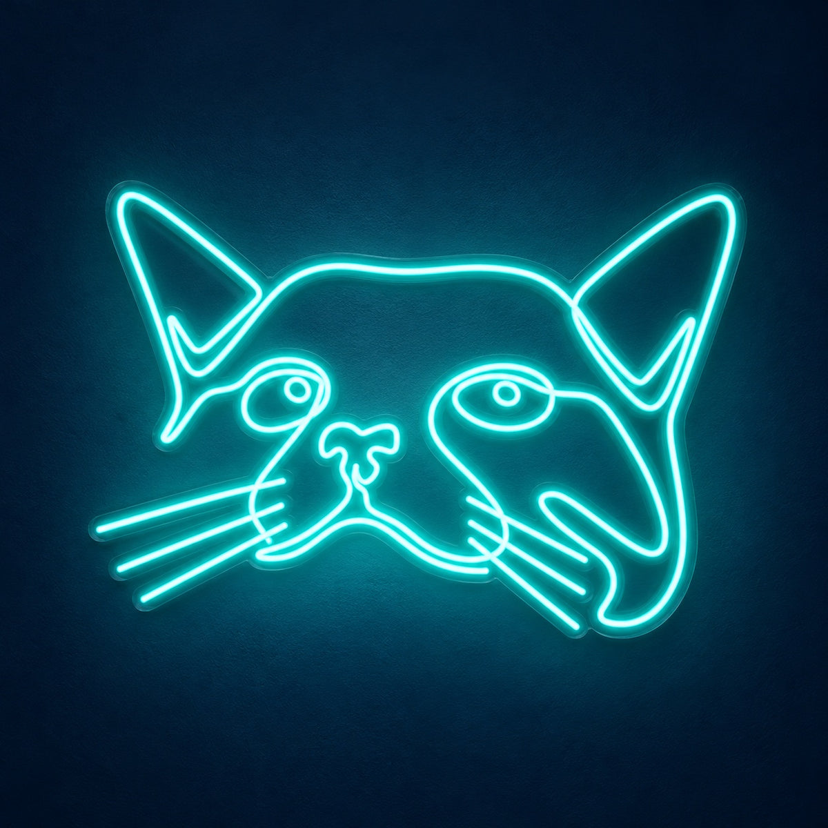 Cat Face LED Neon Sign - product hero