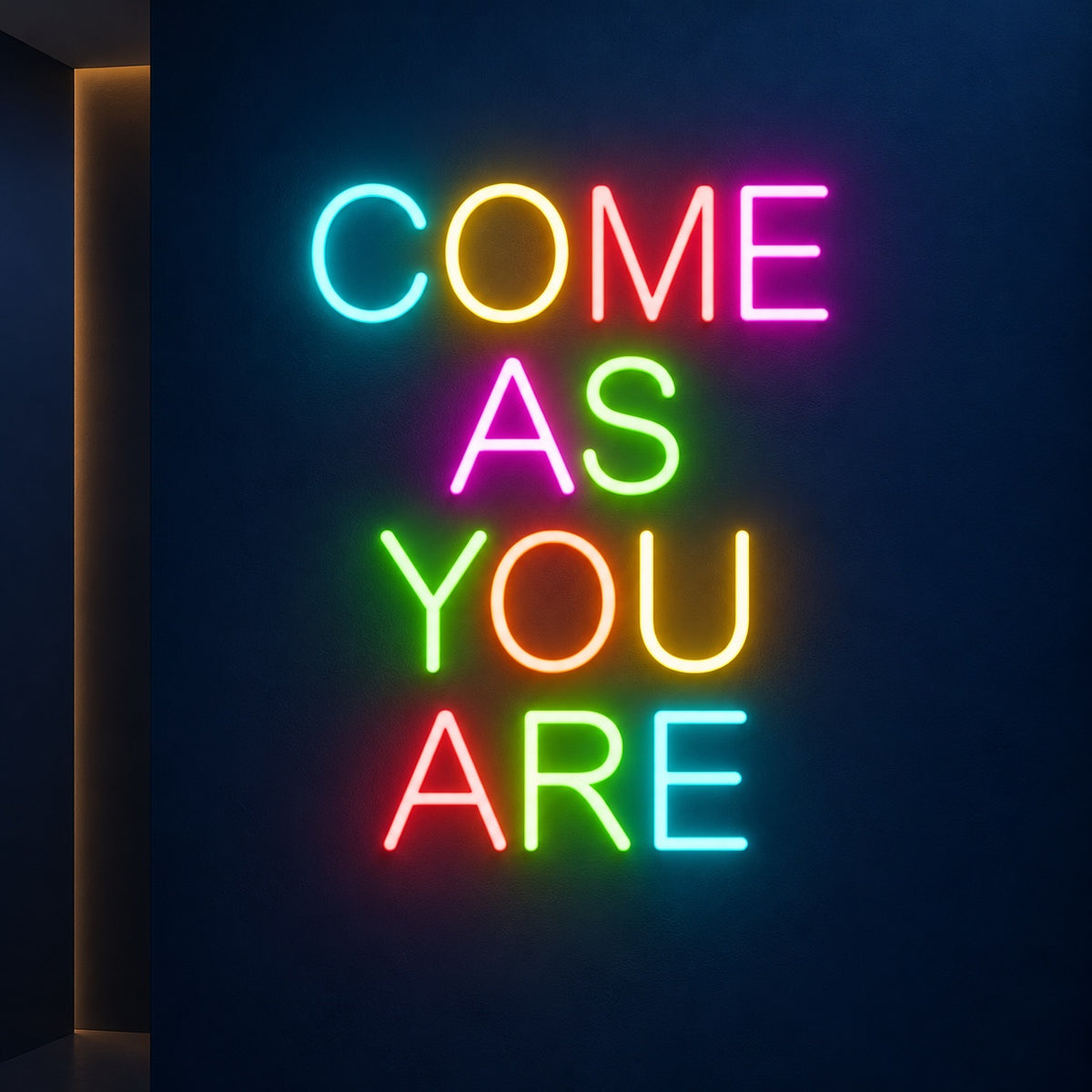 Come As You Are LED Neon Sign - product hero