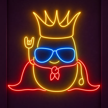 Cool Crowned Character LED Neon Sign - product hero