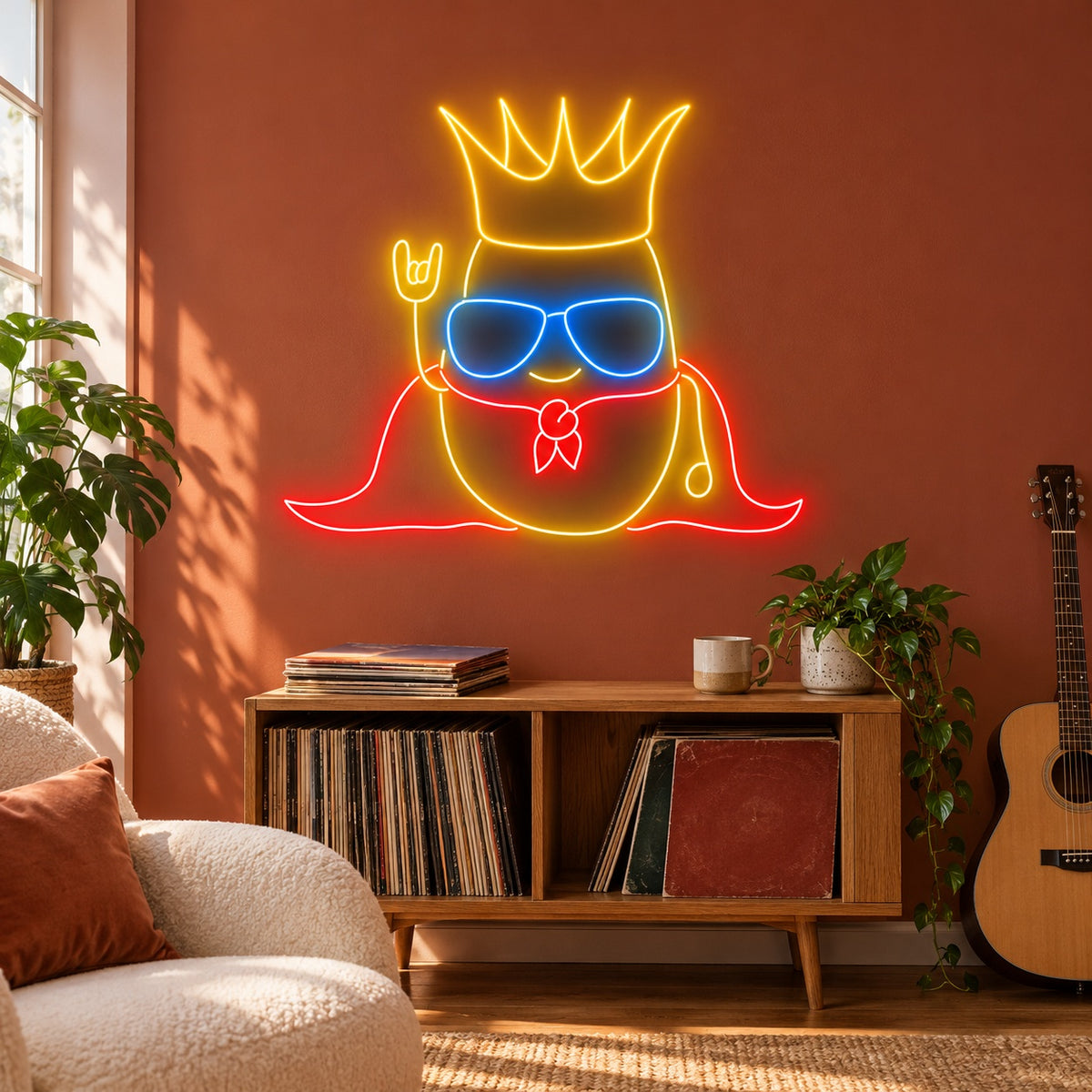 Cool Crowned Character LED Neon Sign – Shineneon