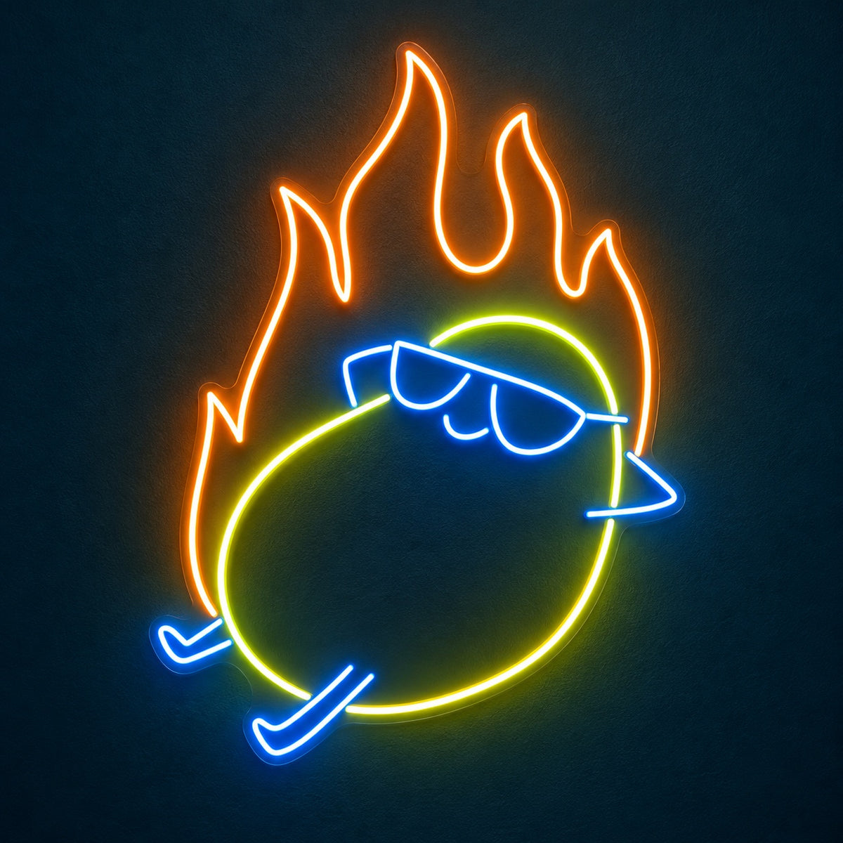 Cool Flaming Character LED Neon Sign - product hero