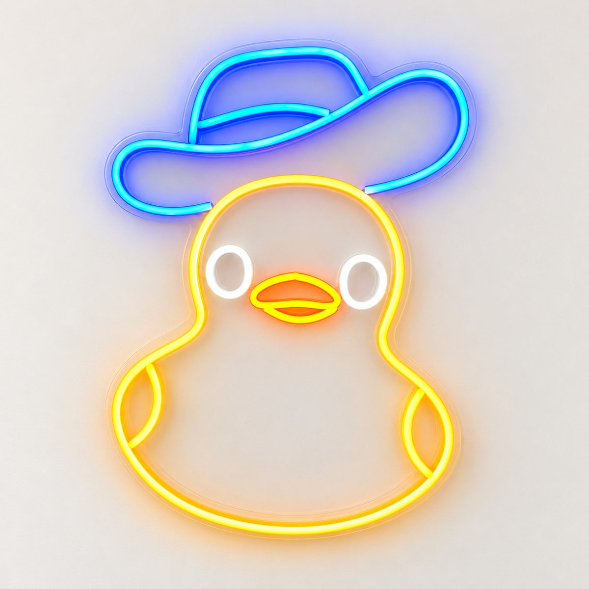 Cowboy Duck LED Neon Sign - natural light view