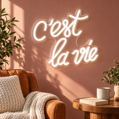 C’est La Vie LED Neon Sign - lifestyle view