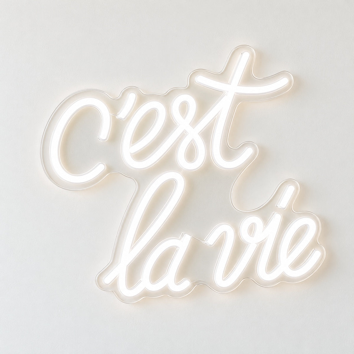 C’est La Vie LED Neon Sign - natural light view