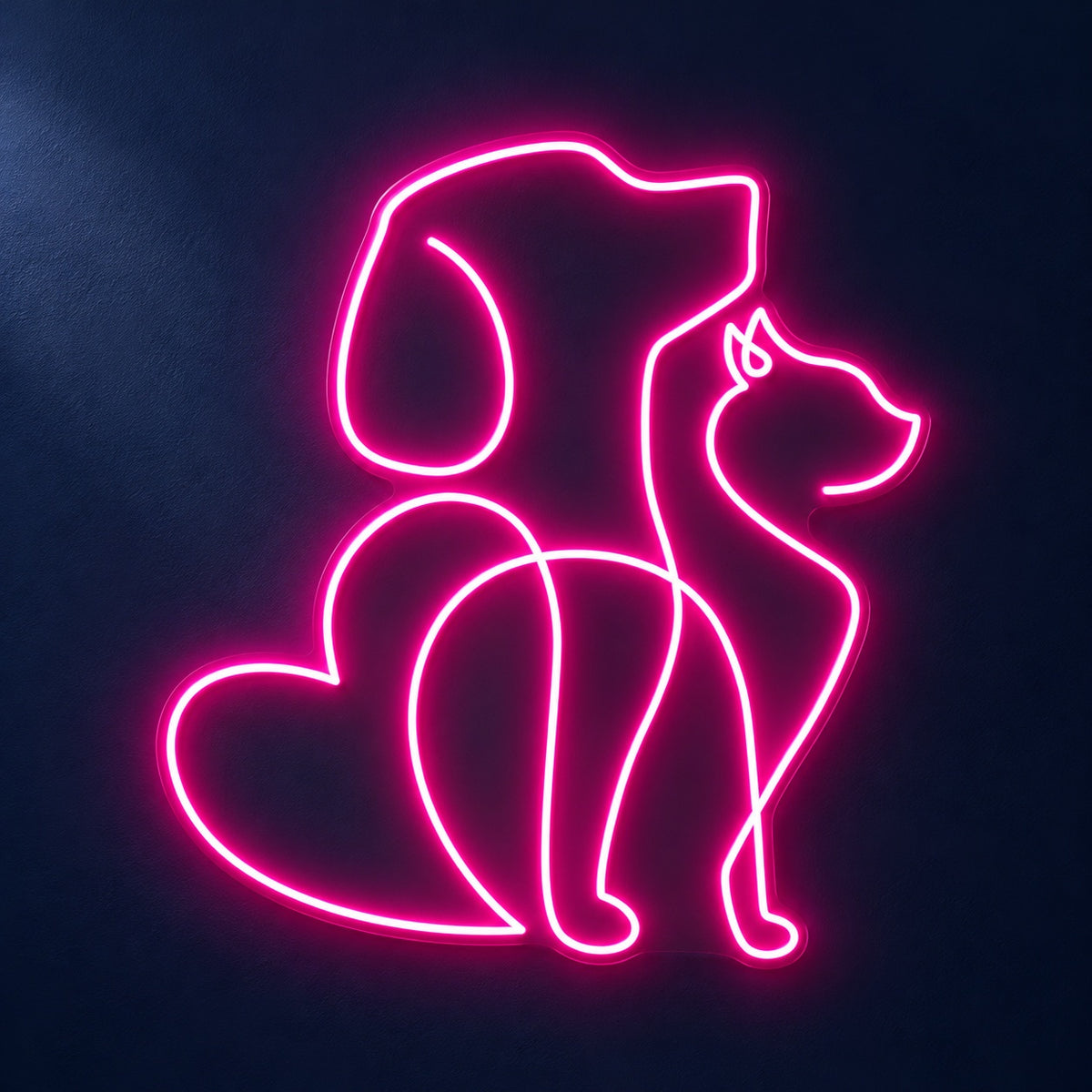 Dog And Cat LED Neon Sign - product hero