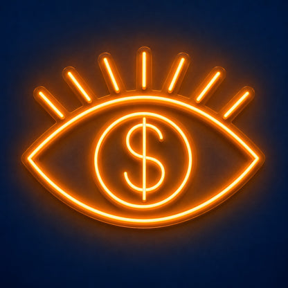Dollar Eye LED Neon Sign - product hero
