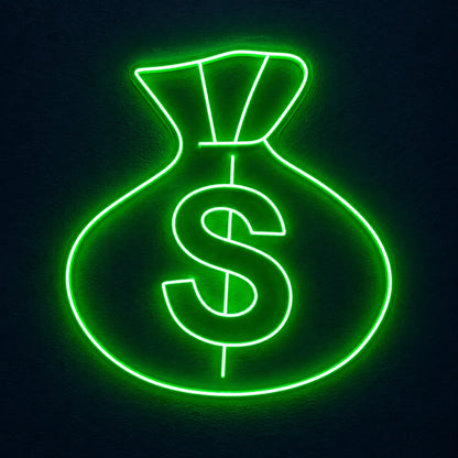 Dollar Money Bag LED Neon Sign - product hero