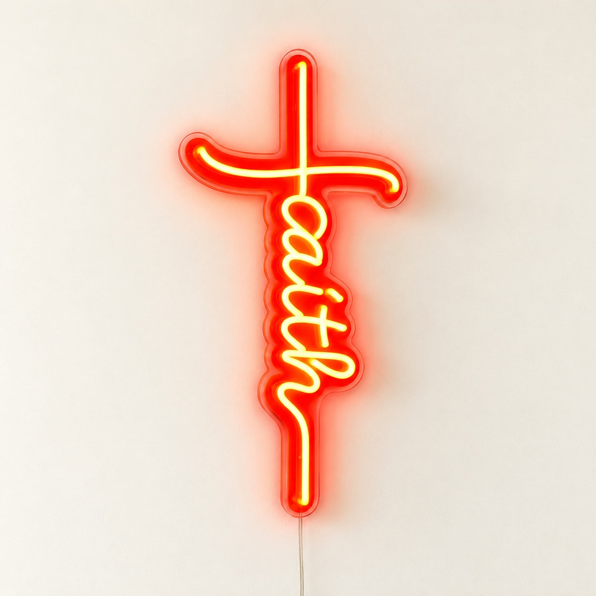 Faith LED Neon Sign - natural light view