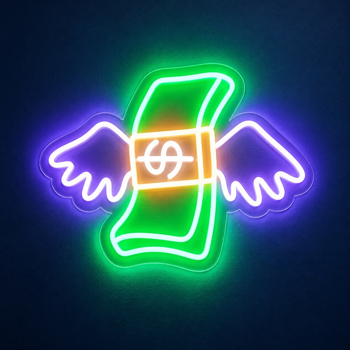 Flying Money LED Neon Sign - product hero