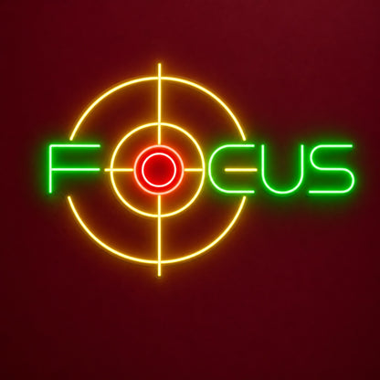 Focus LED Neon Sign - product hero