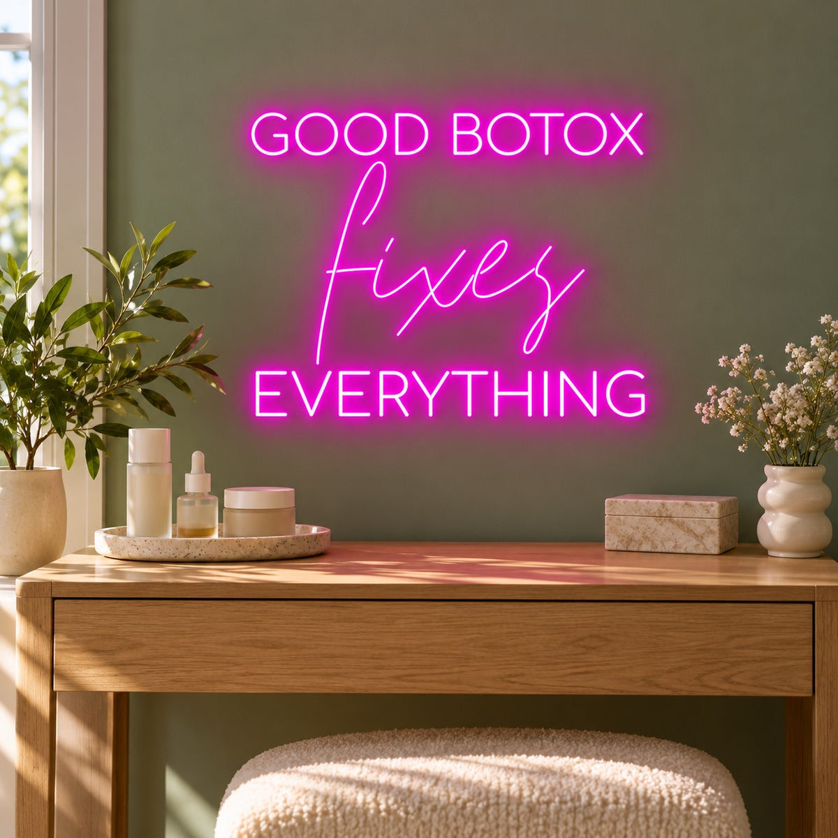 Good Botox Fixes Everything LED Neon Sign - lifestyle view