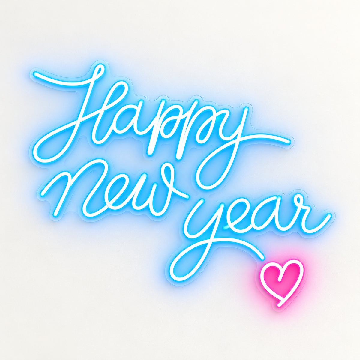 Happy New Year LED Neon Sign - natural light view