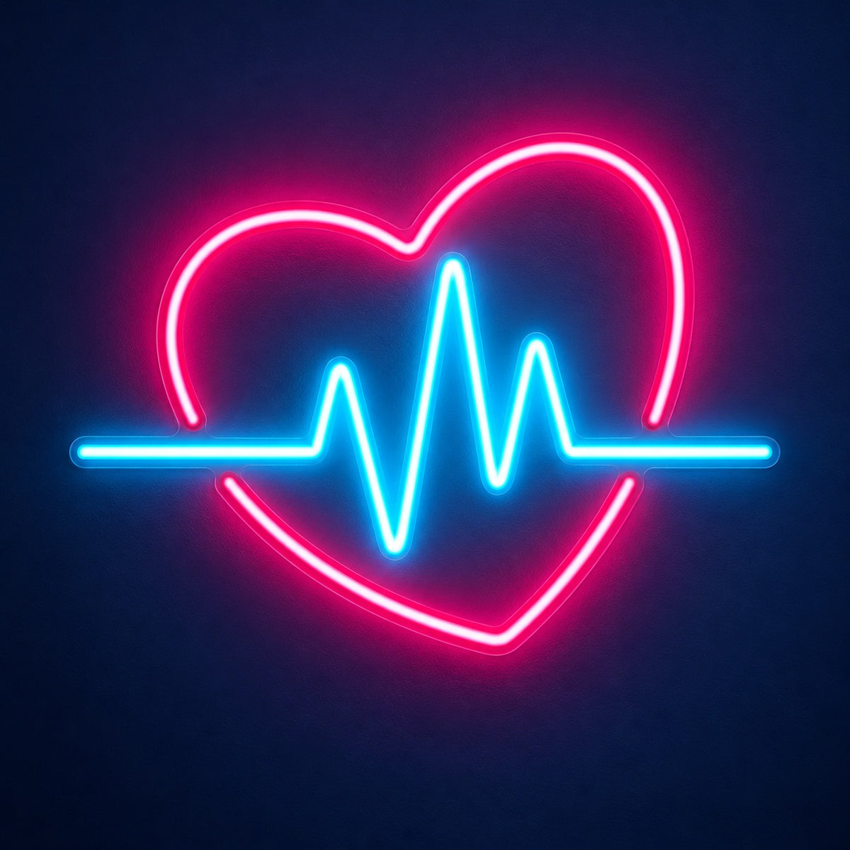 Heartbeat Heart LED Neon Sign - product hero