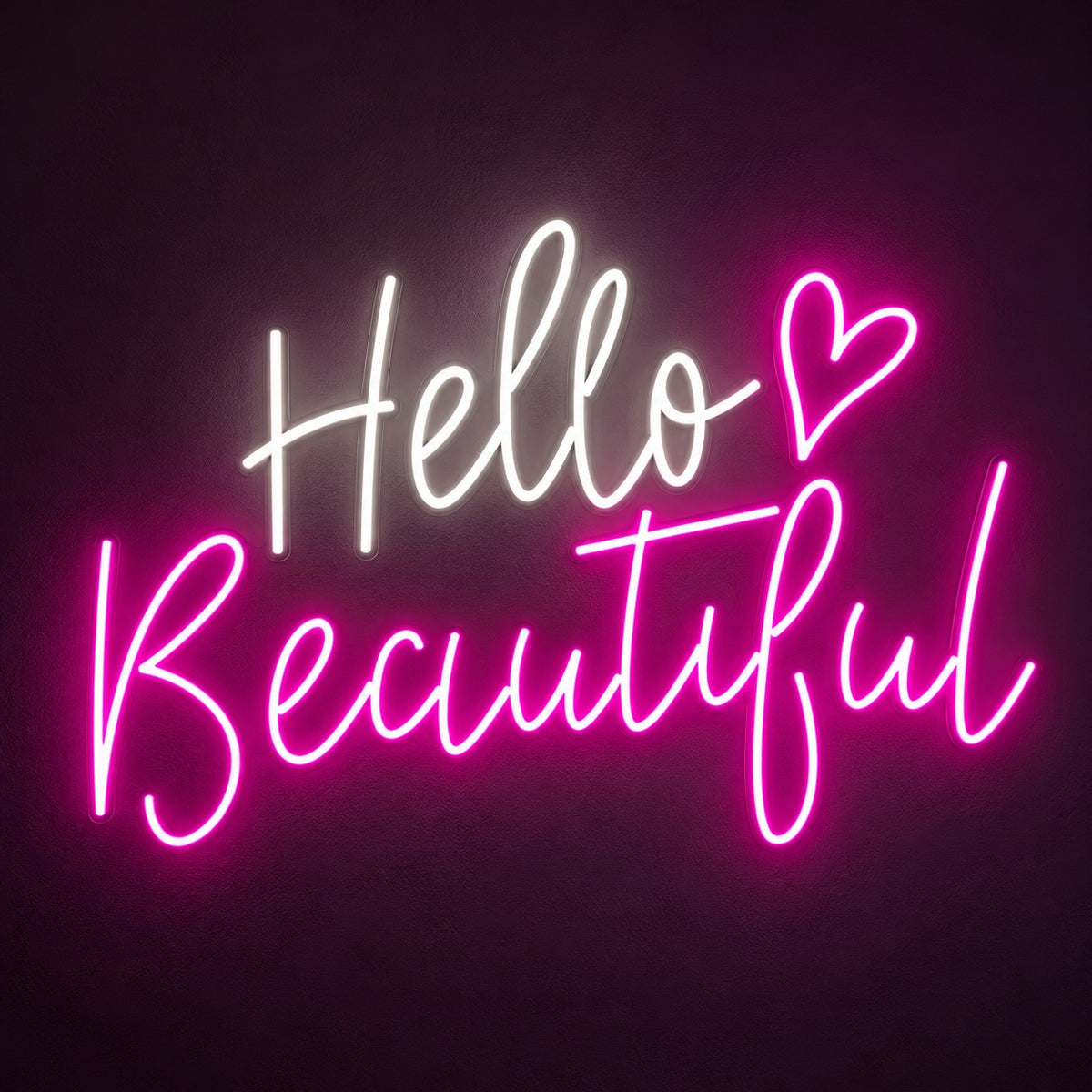 Hello Beautiful LED Neon Sign - product hero