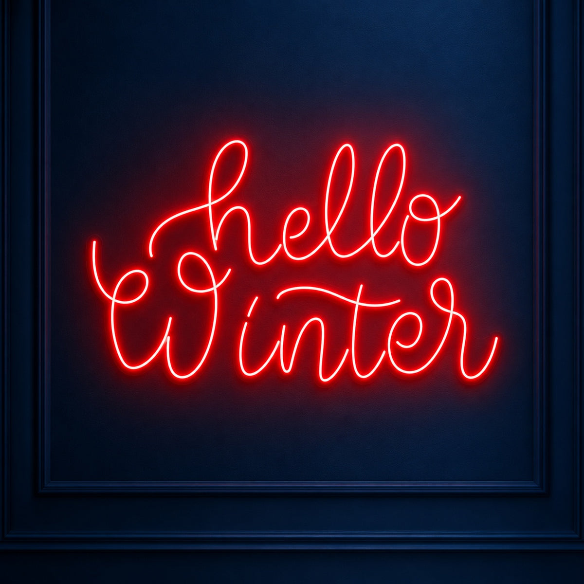 Hello Winter LED Neon Sign - product hero