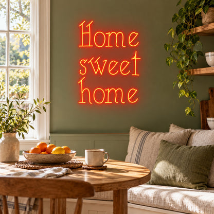 Home Sweet Home LED Neon Sign - lifestyle view