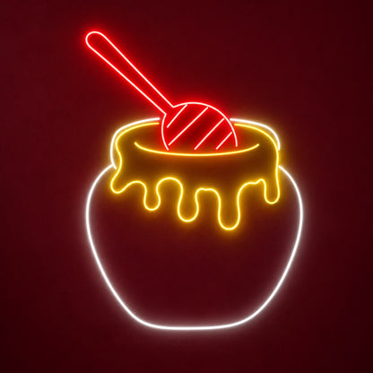 Honey Pot And Dipper LED Neon Sign - product hero