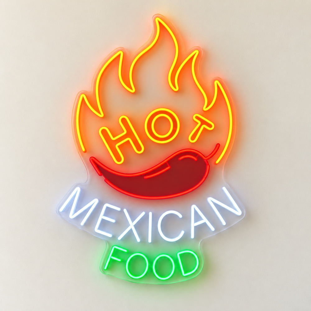 Hot Mexican Food LED Neon Sign – Shineneon