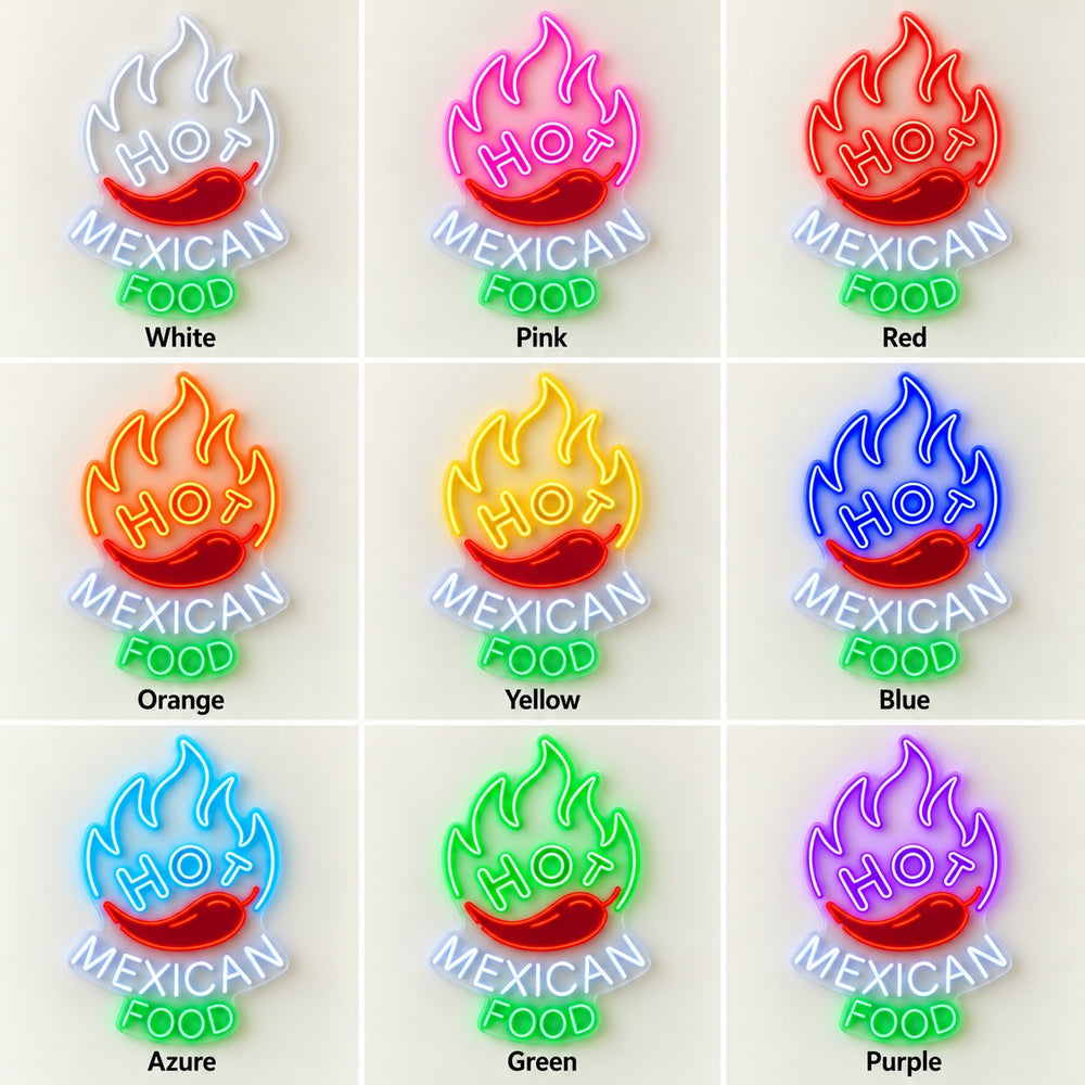 Hot Mexican Food LED Neon Sign – Shineneon