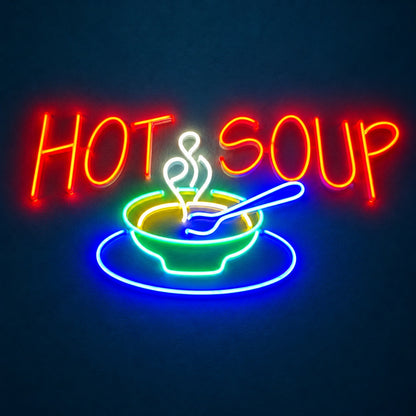Hot Soup LED Neon Sign - product hero