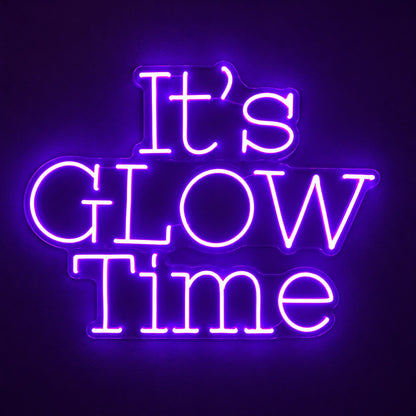 It's Glow Time LED Neon Sign - product hero