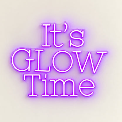 It's Glow Time LED Neon Sign - natural light view