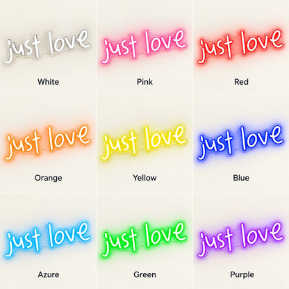 Just Love LED Neon Sign - nine-color grid