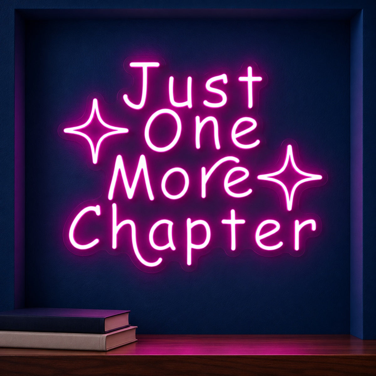 Just One More Chapter LED Neon Sign - product hero