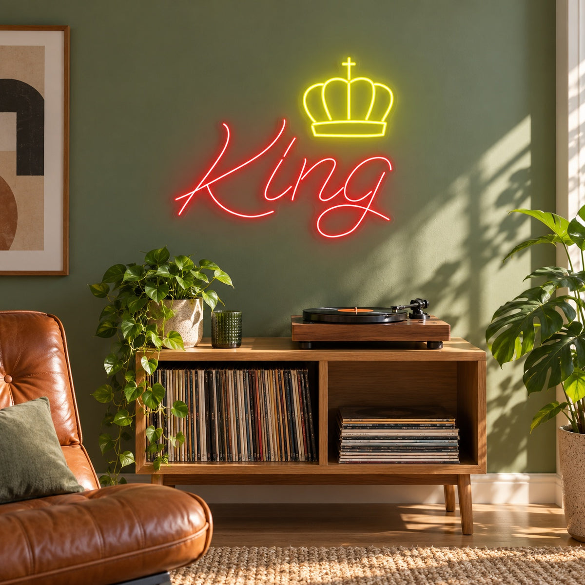 King LED Neon Sign - lifestyle view