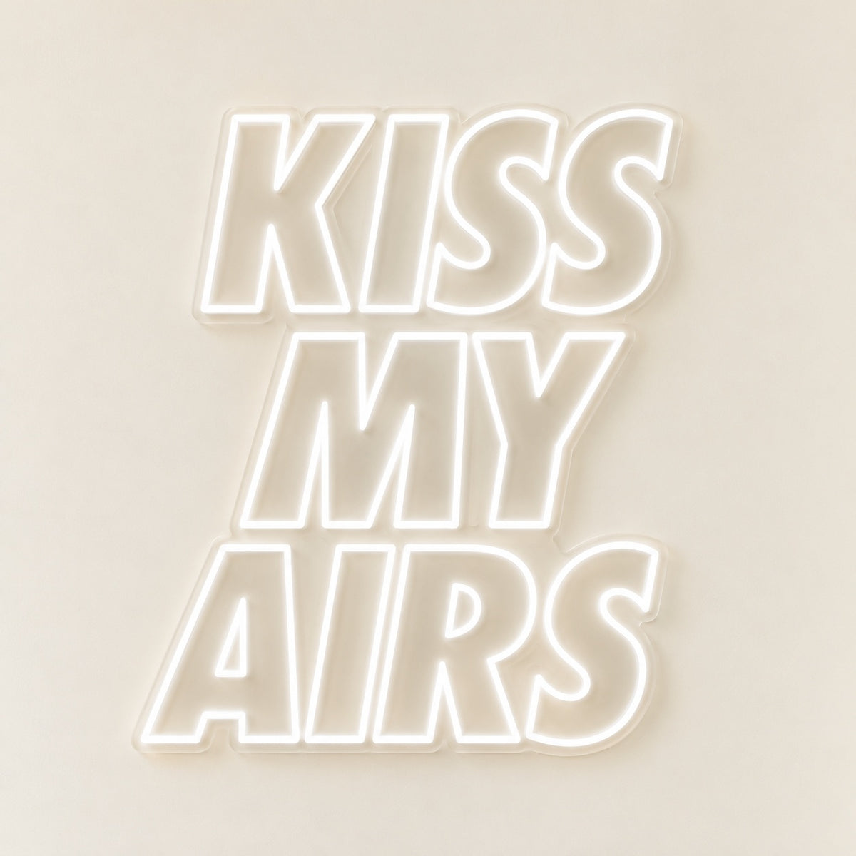 Kiss My Airs LED Neon Sign - natural light view
