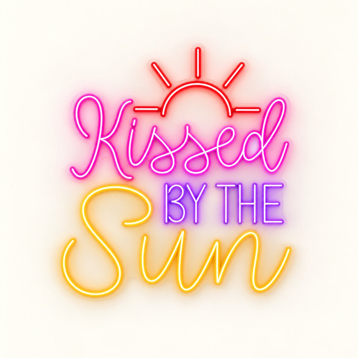 Kissed By The Sun LED Neon Sign - natural light view