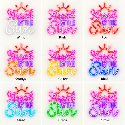 Kissed By The Sun LED Neon Sign - nine-color grid