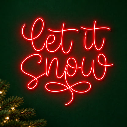 Let It Snow LED Neon Sign - product hero