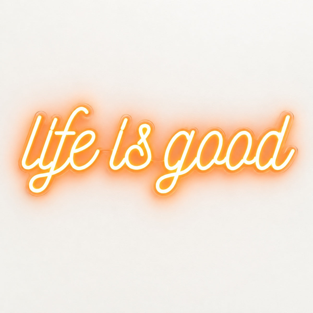 Life Is Good LED Neon Sign - natural light view
